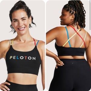 PELOTON Womens United Speed Up Sports Bra (Black)- Size S